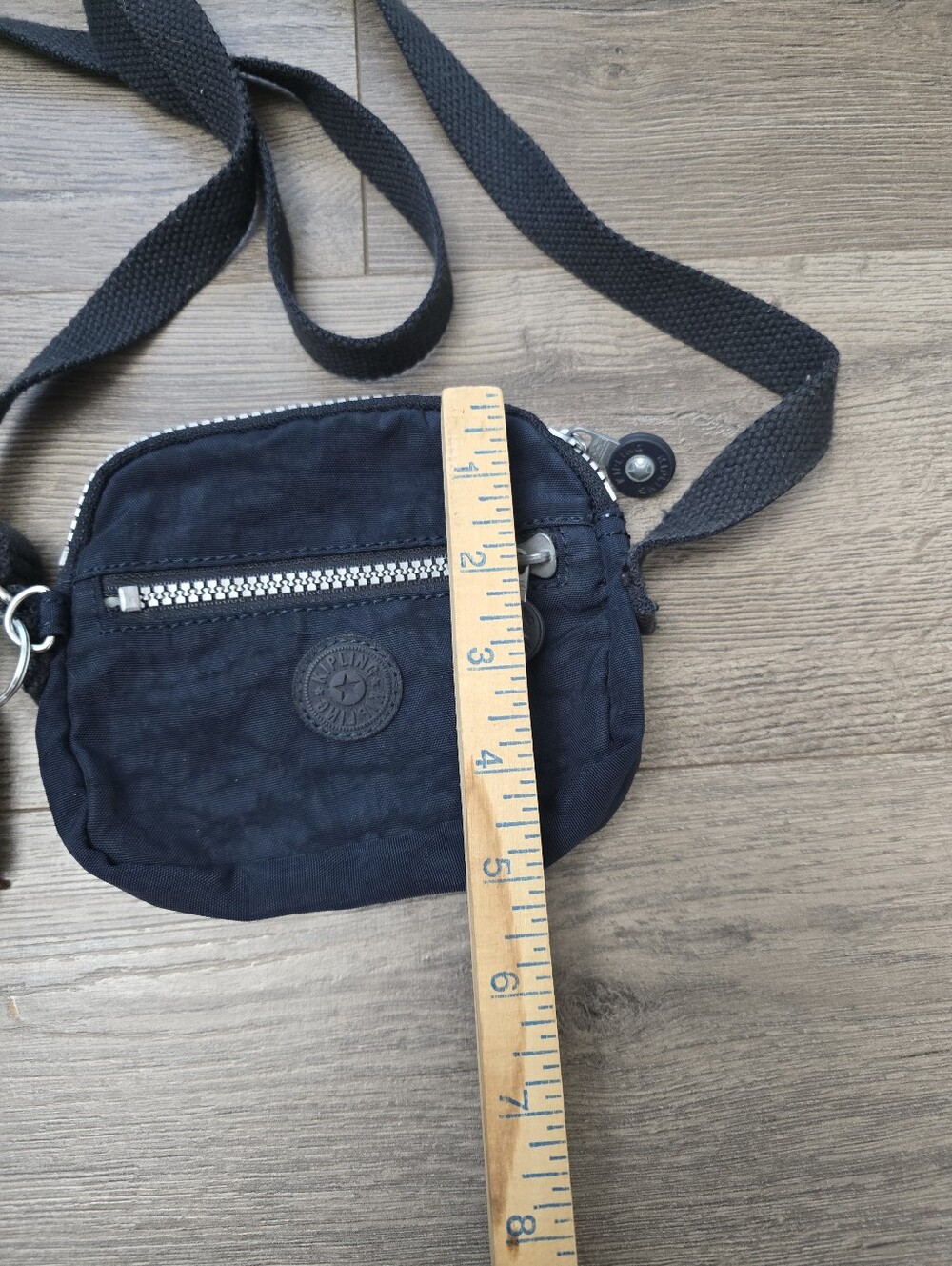 Kipling Keefe Veronica Navy Blue Shoulder Bag Monkey Included - Picture 5 of 8